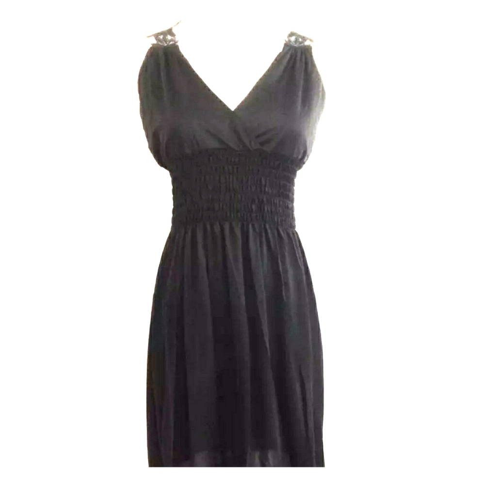 Mini Dress Lace Back V Neck Party Evening Clubbing